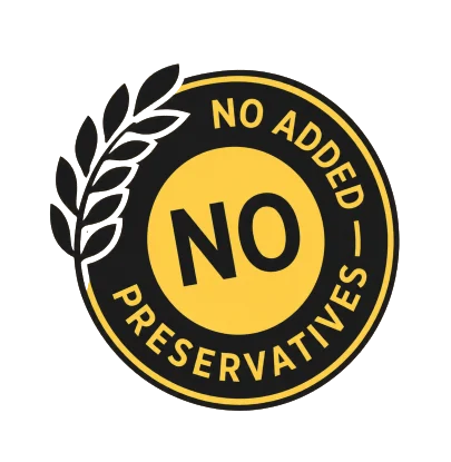 No added preservatives