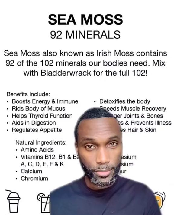 A customer talking about the 92 minerals in sea moss